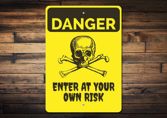 Halloween Danger Sign | Happy | Kitchen + Metal