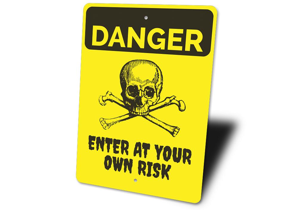 Halloween Danger Sign | Happy | Kitchen + Metal
