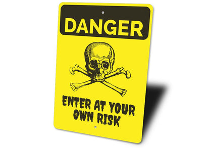 Halloween Danger Sign | Happy | Kitchen + Metal