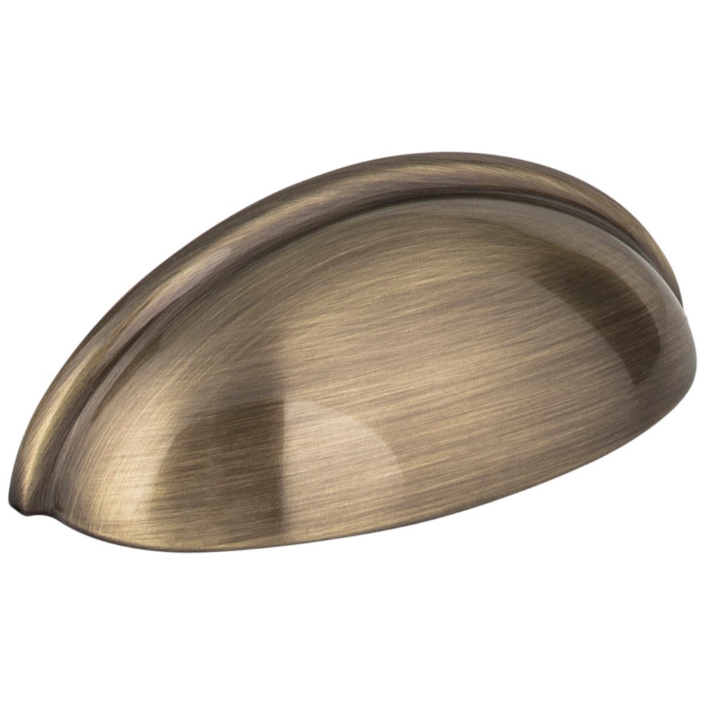 3" Center-to-Center Satin Nickel Florence Cabinet Cup Pull