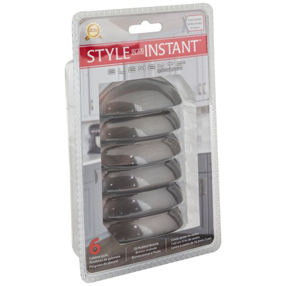 3" Center-to-Center Satin Nickel Florence Retail Packaged Cabinet Cup Pull