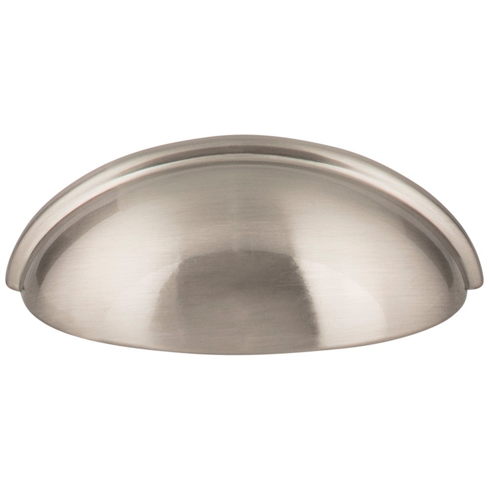 3" Center-to-Center Satin Nickel Florence Cabinet Cup Pull