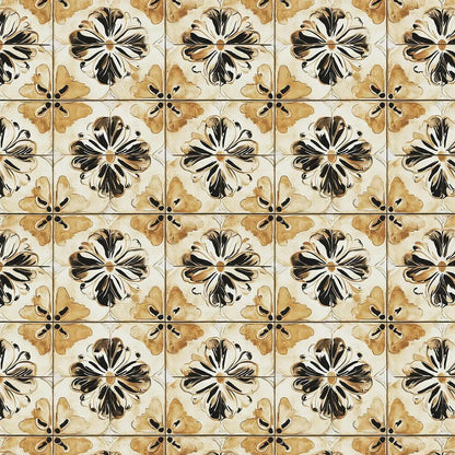 Tuscan Sepia Bloom Tile