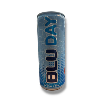 BLU DAY Refreshing Energy Beverage - 250ml Can for Daytime Focus and Boost