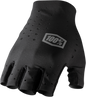 100% Sling Short Finger Gloves - Black - Large 10021-00002