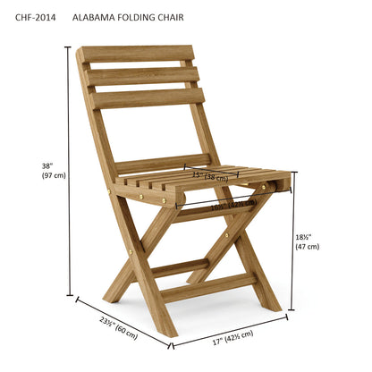 Alabama Folding Chair (2-Pc)