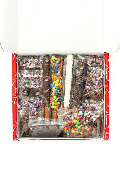 Chocolate Pretzel Gift Box – 22 Handcrafted Sweet & Salty Treats
