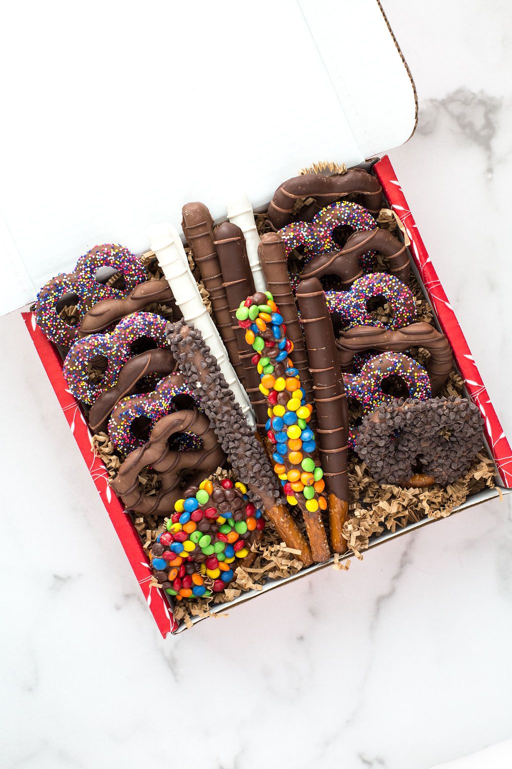 Chocolate Pretzel Gift Box – 22 Handcrafted Sweet & Salty Treats