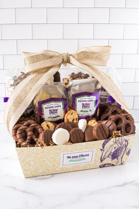 Gourmet Chocolate Gift Basket – 40-Piece Assortment of Handcrafted