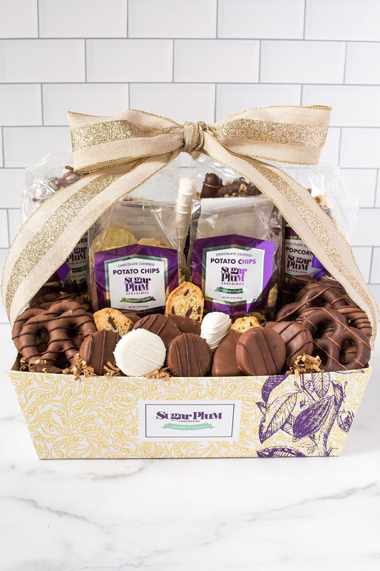 Gourmet Chocolate Gift Basket – 40-Piece Assortment of Handcrafted