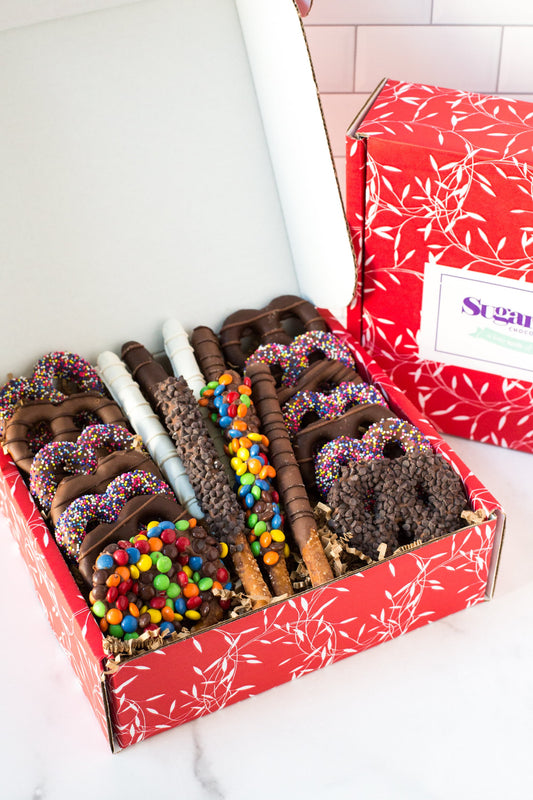 Chocolate Pretzel Gift Box – 22 Handcrafted Sweet & Salty Treats
