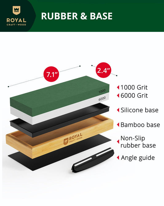 Whetstone Knife Sharpening Kit, White/Green