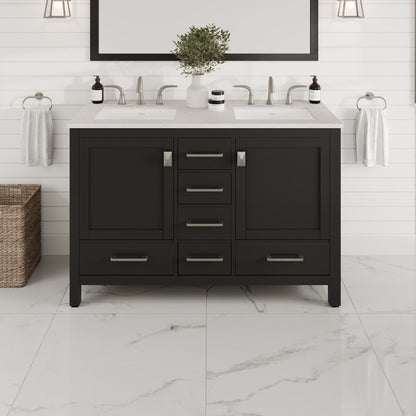 Eviva Aberdeen Bath Vanity with Counter Top and Undermount Porcelain Sink (24"-96")