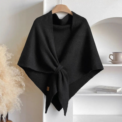 Women’s Elegant Solid Color Triangle Scarf and Casual Shawl