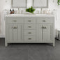 Eviva Artemis Bath Vanity with Engineered Stone Top & Undermount Porcelain Sink (42"-72")