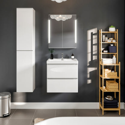 Eviva Glazzy Bath Vanity with Acrylic Top and Integrated Sink