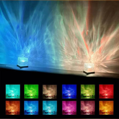 Ocean Wave Aurora Light – 16 Color LED Night Lamp