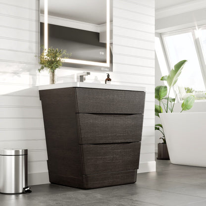 Eviva Victoria Bath Vanity with Acrylic Top and Integrated Sink (25"-32")
