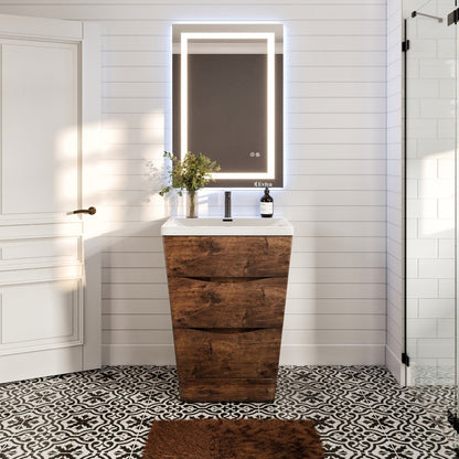Eviva Victoria Bath Vanity with Acrylic Top and Integrated Sink (25"-32")