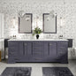 Eviva Storehouse Bath Vanity with  Counter Top and Undermount Porcelain Sinks