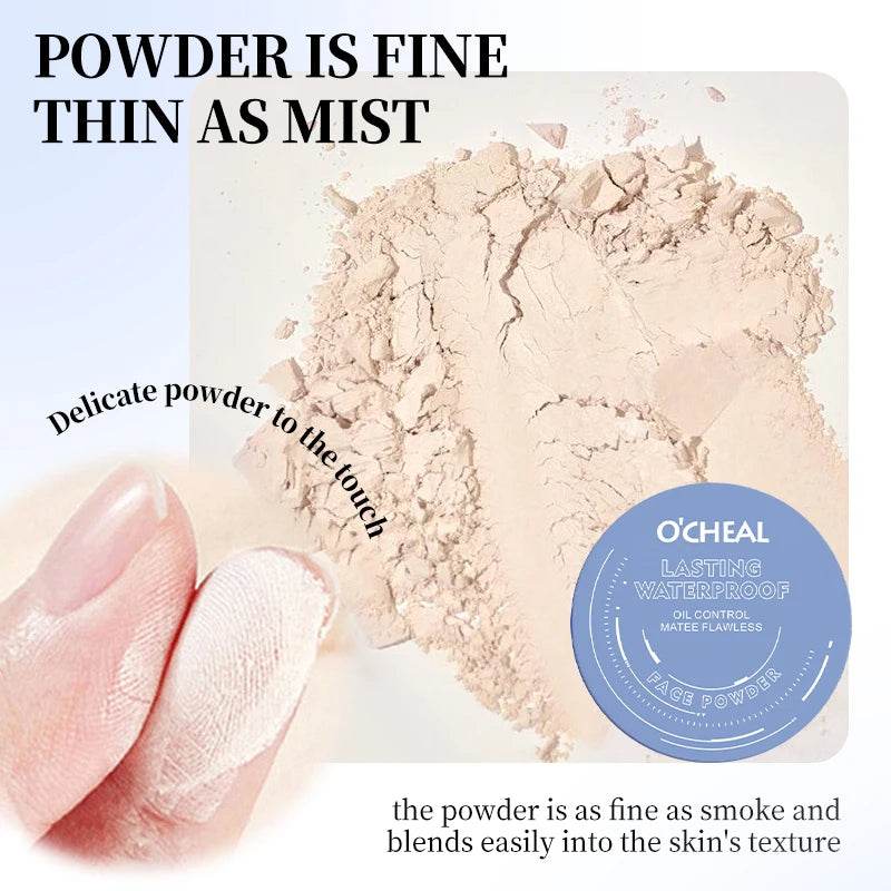 Long-Last Makeup Powder Cake – Oil Control & Flawless Finish!