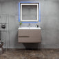 Eviva Ways Wall Mount Bath Vanity with Porcelain Top and Integrated Sink