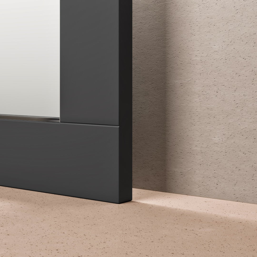 Eviva Aberdeen 72" x 30" Rectangular White Wooden Framed Mirror