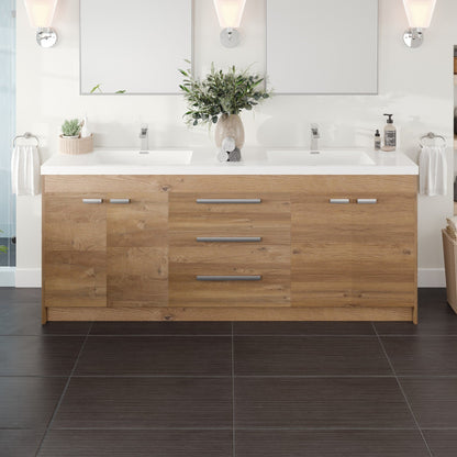 Eviva Lugano Bath Vanity with Acrylic Top and Integrated Sink (24"-84")