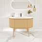 Eviva Haven Wall Mount Bath Vanity with Solid Surface Top and Integrated Sink (39"-71")