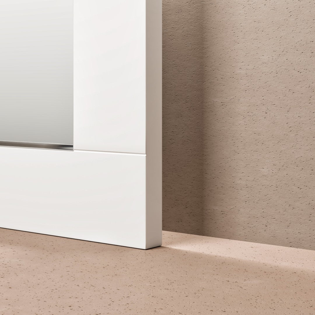 Eviva Aberdeen 72" x 30" Rectangular White Wooden Framed Mirror