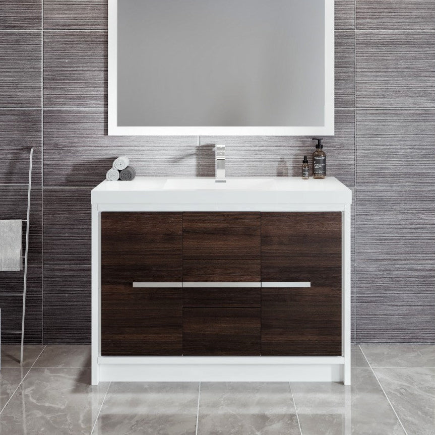 Eviva Grace Bath Vanity with Acrylic Top and Integrated Sink (24"-48")