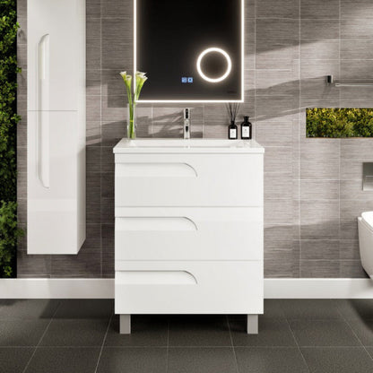 Eviva Joy Bath Vanity with Porcelain Top and Integrated Sink (24"-40")