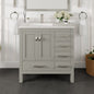 Eviva London Bath Vanity with Carrara Quartz Top and Undermount Porcelain Sink (20"-60")