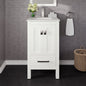 Eviva London Bath Vanity with Carrara Quartz Top and Undermount Porcelain Sink (20"-60")