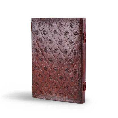 Dark Brown 7 Stones Leather Diary