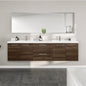 Eviva Lumina Wall Mount Bath Vanity with Acrylic Top and Integrated Sinks