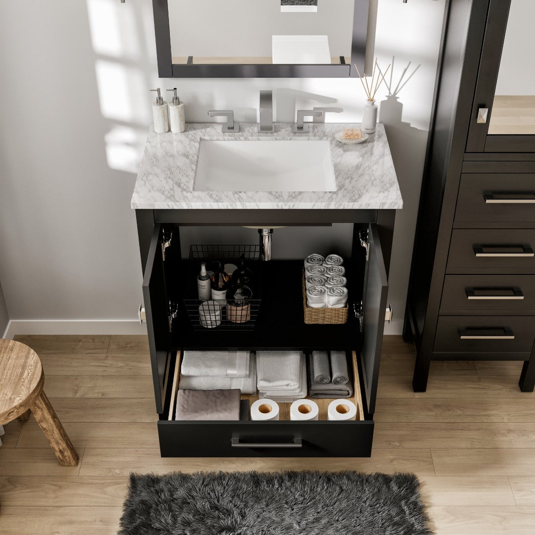 Eviva Aberdeen Transitional Bathroom Vanity (24"-72")