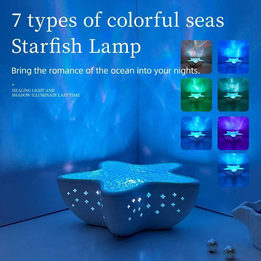 Starry Glow: Starfish LED Projector Lamp