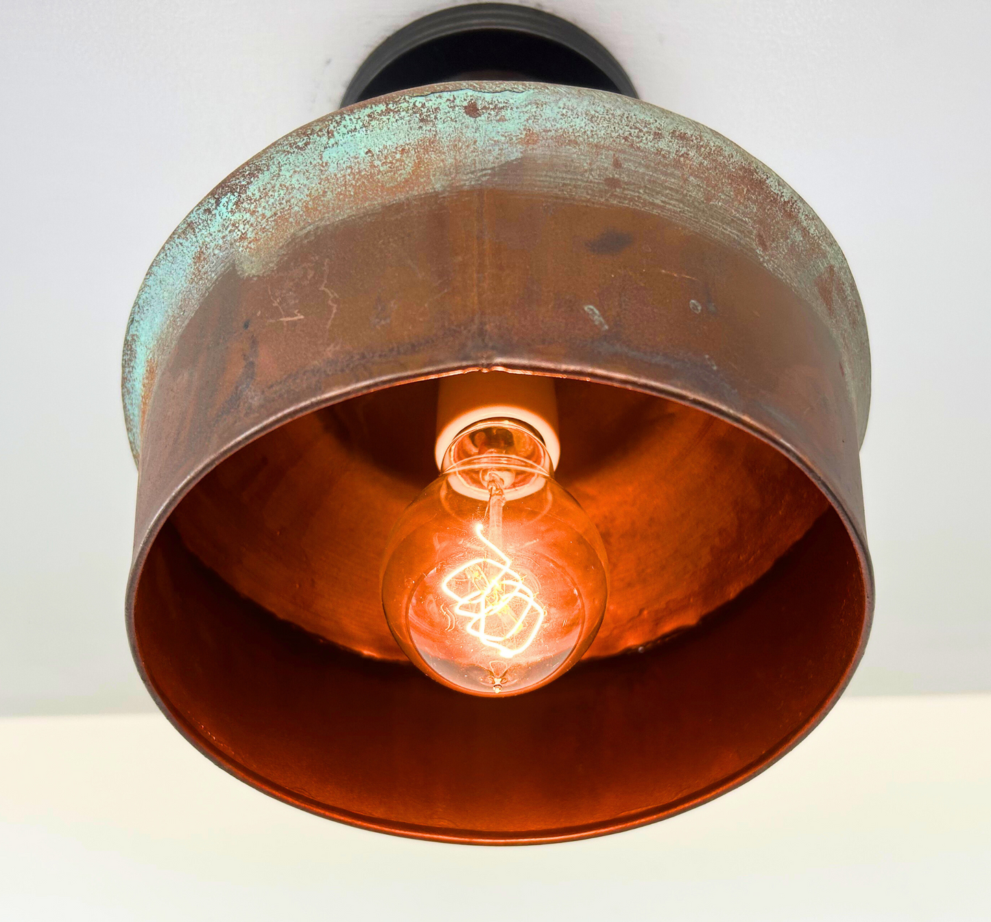 HANDCRAFTED Copper Pendant Light Fixture With Chain