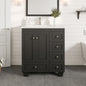 Eviva Happy Bath Vanity with Carrara Quartz Top and Undermount Porcelain Sink (24"-30")