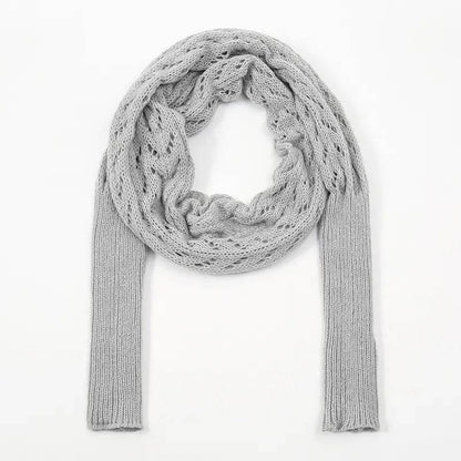 Bohemian Braided Crochet Sweater Scarf with Sleeves for Women