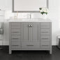 Eviva London Bath Vanity with Carrara Quartz Top and Undermount Porcelain Sink (20"-60")