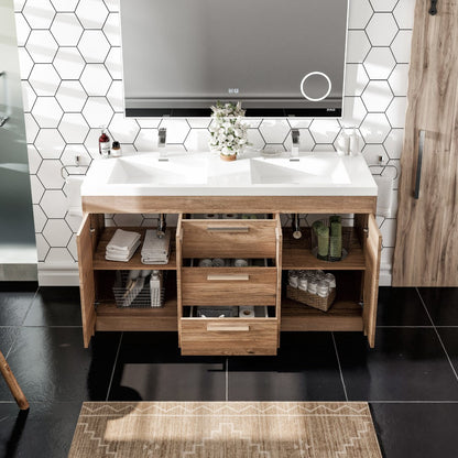 Eviva Lugano Bath Vanity with Acrylic Top and Integrated Sink (24"-84")
