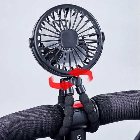 Mini Octopus Folding Fan – 5-in-1 Portable Silent Fan for Baby Stroller, Home & Travel