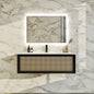 Eviva Nets Wall Mount Bath Vanity with Solid Surface Top and Integrated Sink (32"-44")