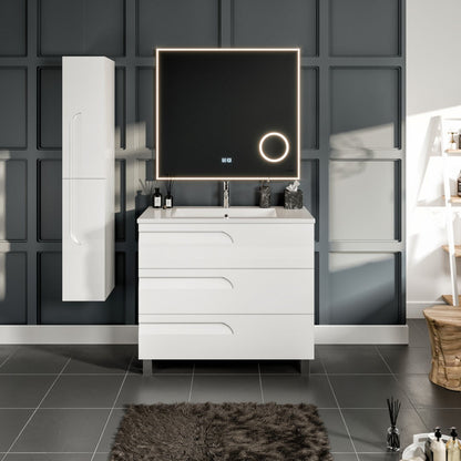 Eviva Joy Bath Vanity with Porcelain Top and Integrated Sink (24"-40")