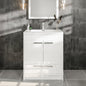 Eviva Lugano Bath Vanity with Acrylic Top and Integrated Sink (24"-84")