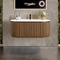 Eviva Haven Wall Mount Bath Vanity with Solid Surface Top and Integrated Sink (39"-71")