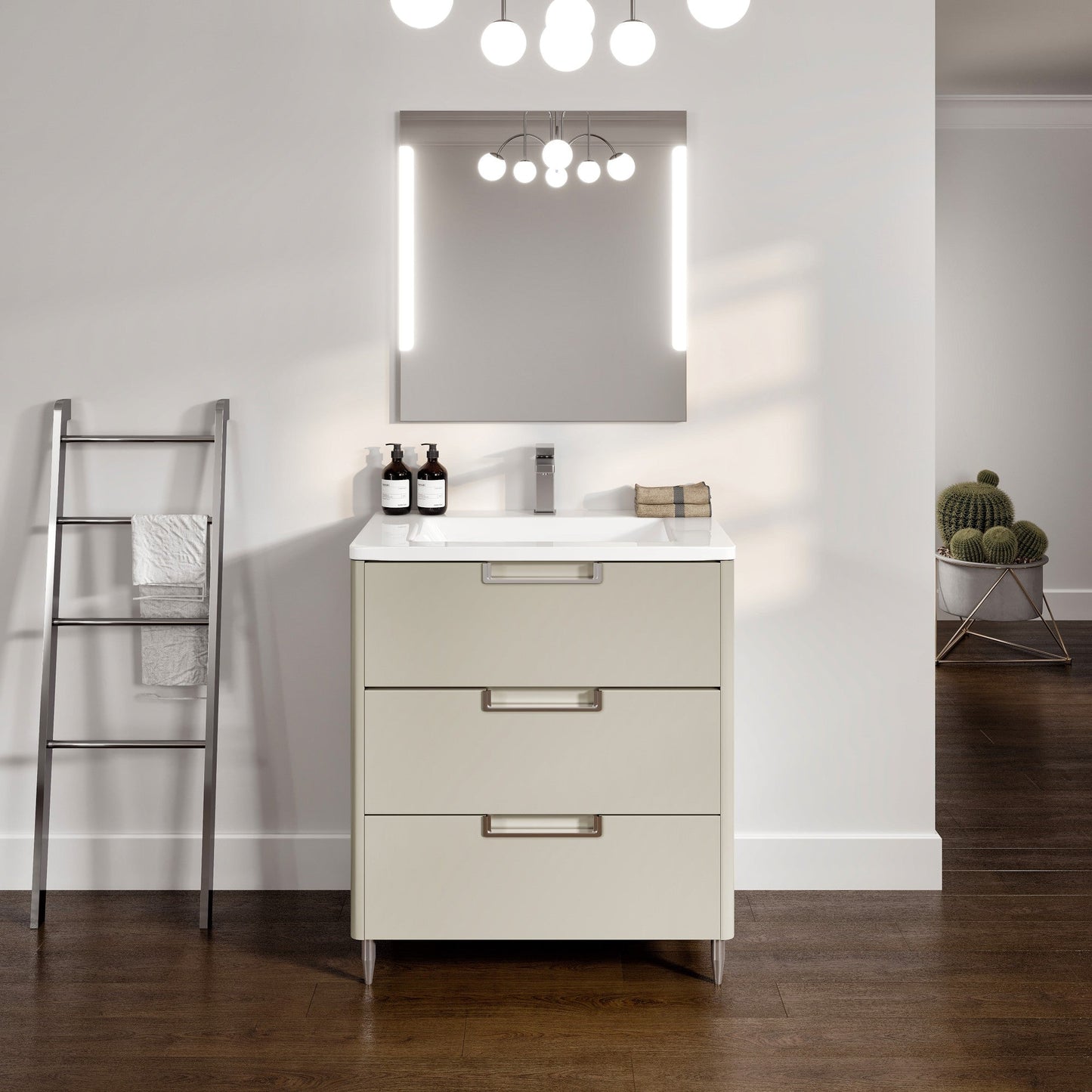 Eviva Marbella Bath Vanity with Acrylic Top and Integrated Sink (32"-40")