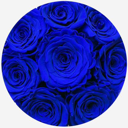 Basic Royal Blue Suede Box | Royal Blue Roses